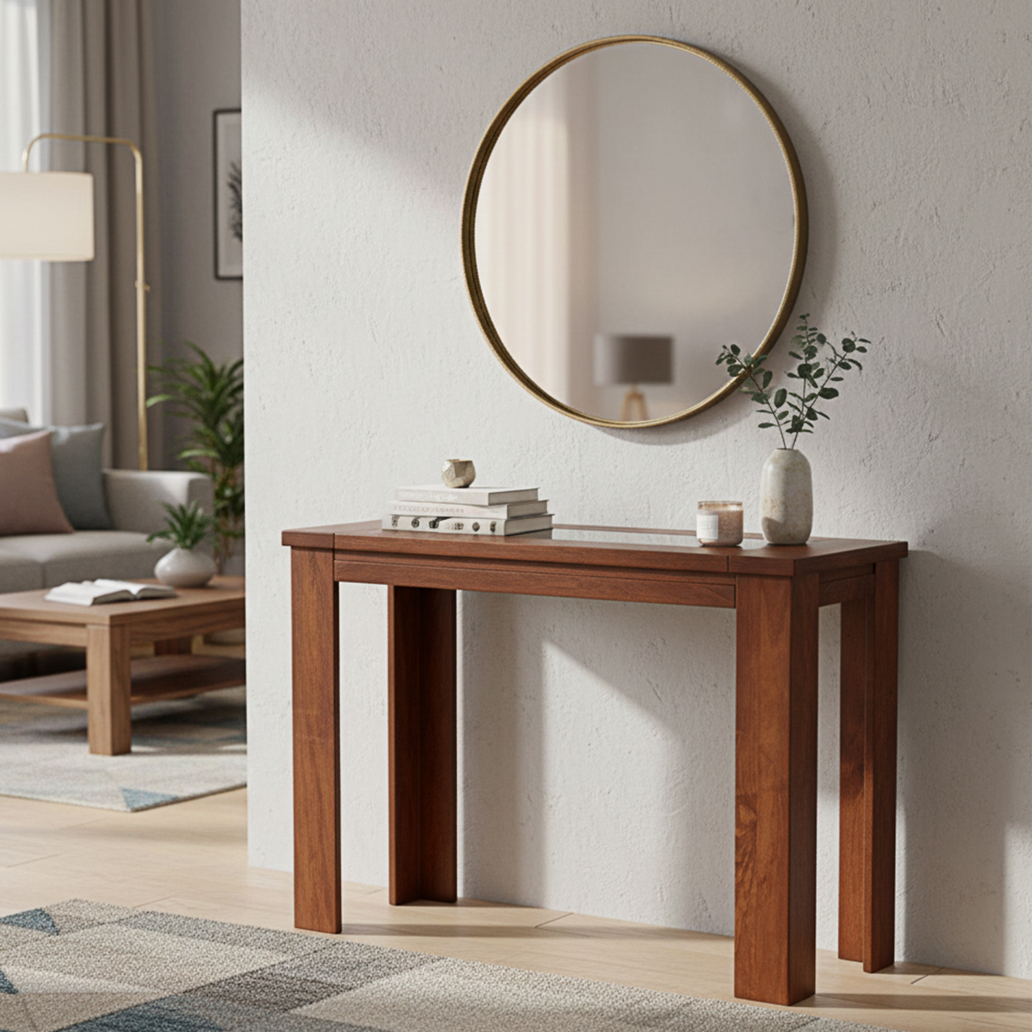 Mesa arrimo New Malaga Canela