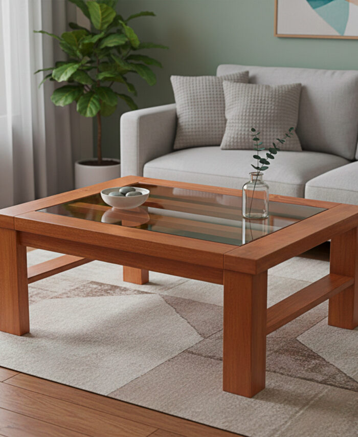 Mesa centro New Milán Canela