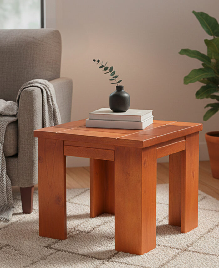 Mesa Lateral New Mónaco Canela