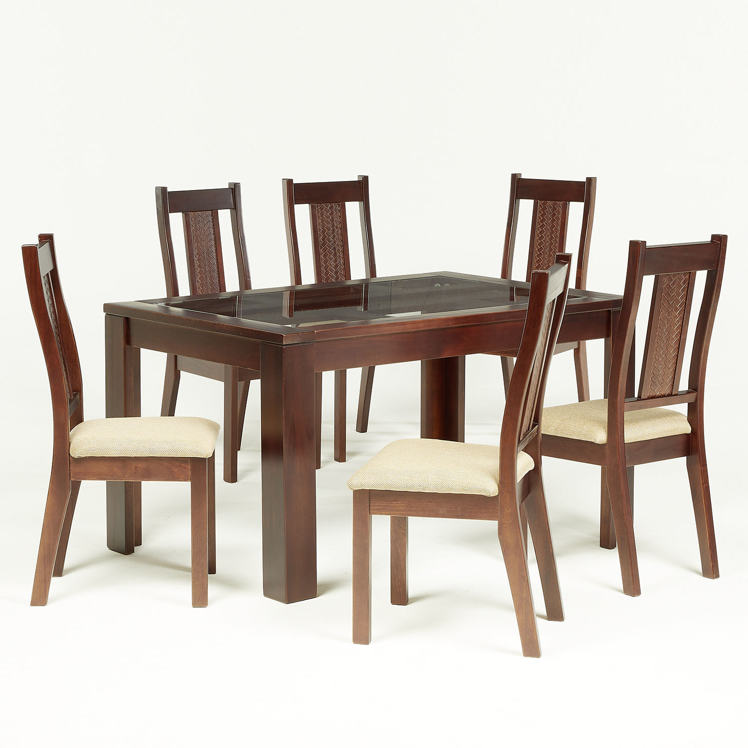 Comedor New Malaga 6 Sillas Chocolate