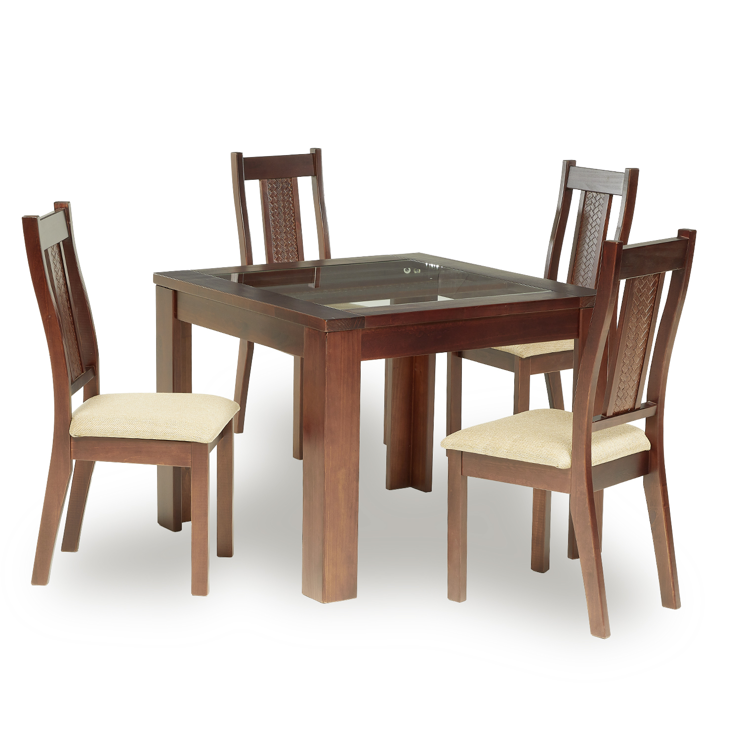 Comedor New Malaga 4 Sillas Chocolate