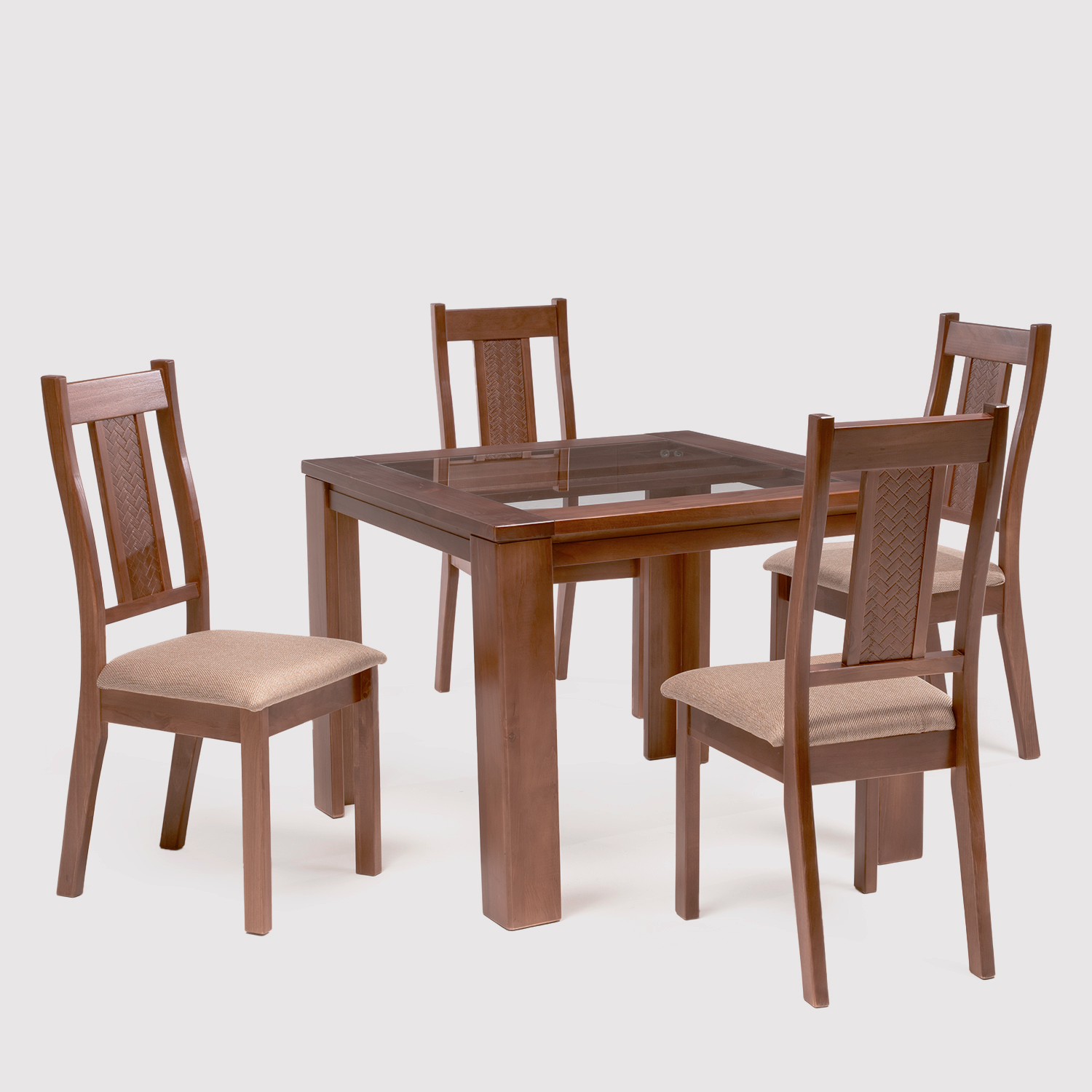 Comedor New Málaga 4 Sillas Canela