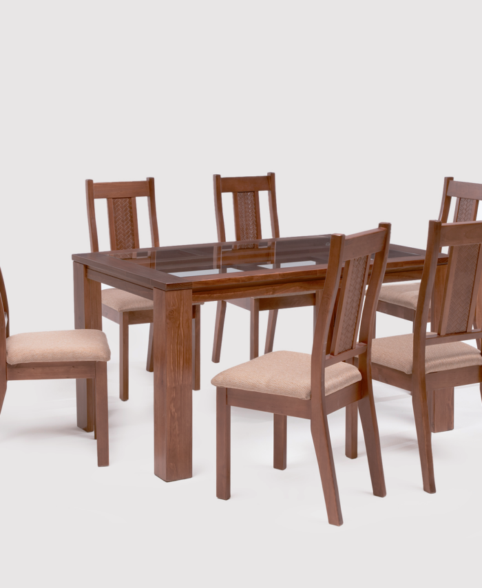 Comedor New Málaga 6 Sillas Canela
