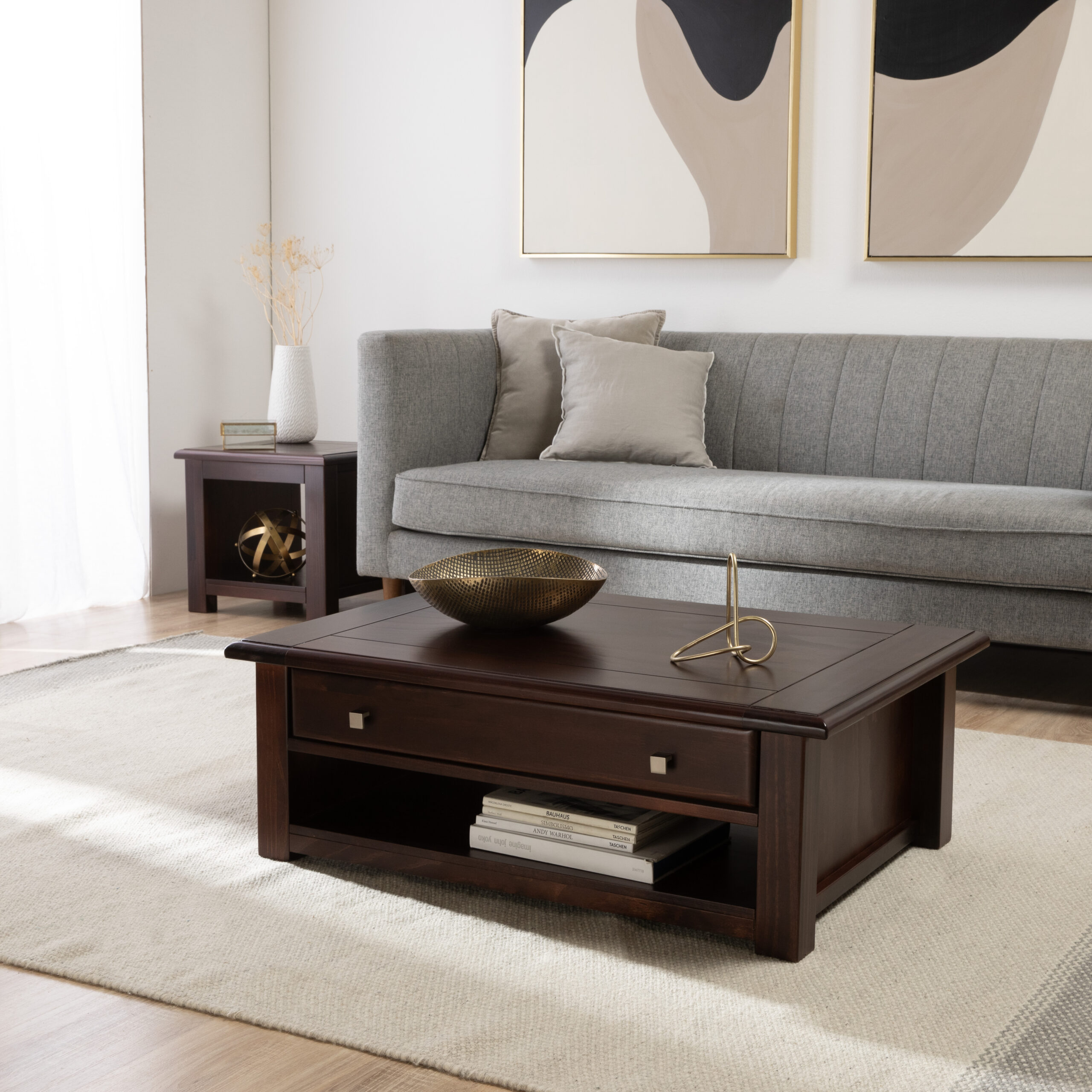 Mesa Centro Cataluña Chocolate