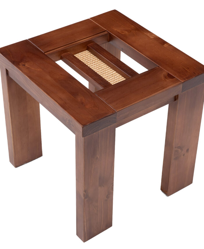 Mesa lateral Barcelona Sisal Canela