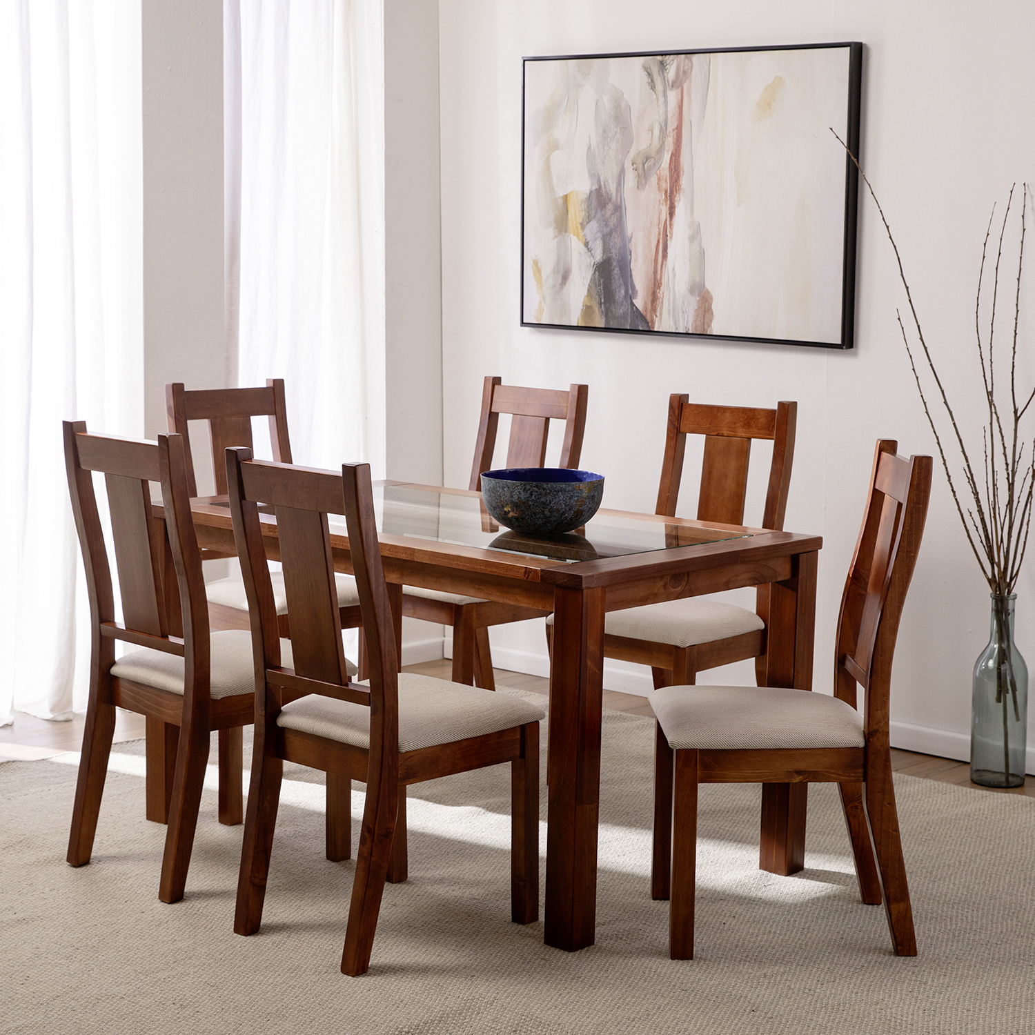 Comedor Barcelona Sisal 6S Canela