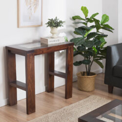 Mesa Arrimo Barcelona Sisal Chocolate