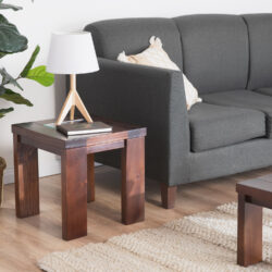 Mesa lateral Barcelona Sisal Chocolate