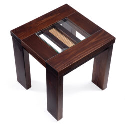 Mesa lateral Barcelona Sisal Chocolate